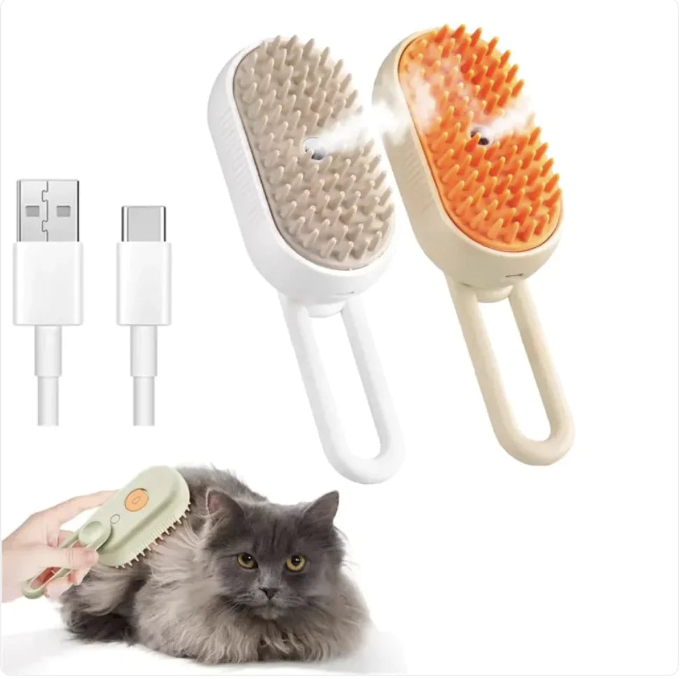 3-in-1 Steam Pet Brush